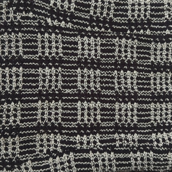 ing Women's Lined Metallic Thread Plaid Cropped Jacket w/Front Zipper Size Large - Picture 6 of 13